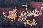 Detail from a mural painting with a 'Ramakien' motif - Thai version of the Indian Ramayana - from the temple complex of the Emerald Buddha, Bangkok (late 18th century) 